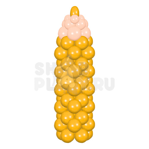 Фигура из шаров "Карандаш", Золото (190 см)